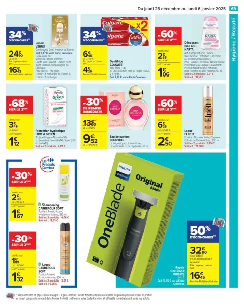 Carrefour France Offers from 26 December to 6 January 2025 - 50% ON THE 2ND PRODUCT - Page 75