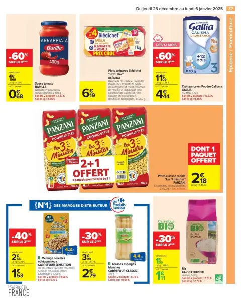 Carrefour France Offers from 26 December to 6 January 2025 - 50% ON THE 2ND PRODUCT - Page 43