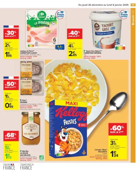 Carrefour France Offers from 26 December to 6 January 2025 - 50% ON THE 2ND PRODUCT - Page 57