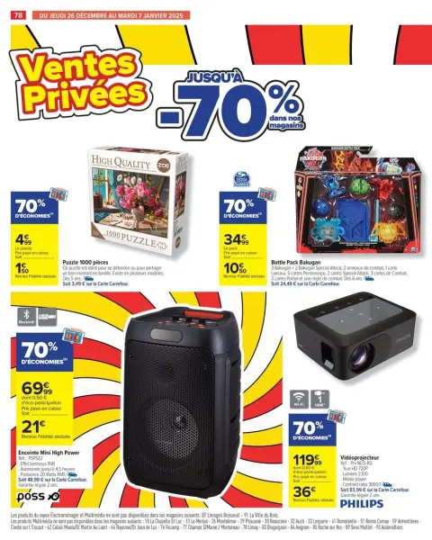 Carrefour France Offers from 26 December to 6 January 2025 - 50% ON THE 2ND PRODUCT - Page 84