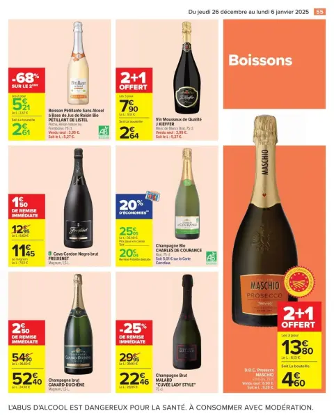 Carrefour France Offers from 26 December to 6 January 2025 - 50% ON THE 2ND PRODUCT - Page 61