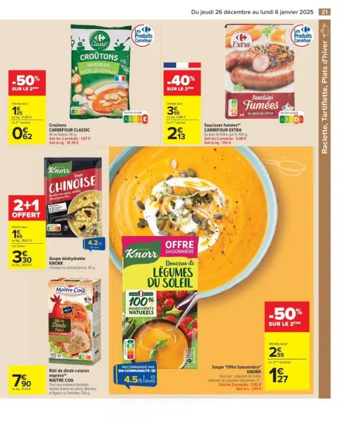 Carrefour France Offers from 26 December to 6 January 2025 - 50% ON THE 2ND PRODUCT - Page 27
