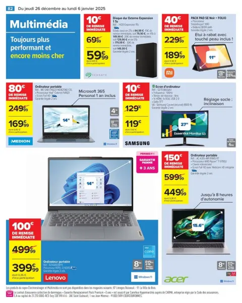 Carrefour France Offers from 26 December to 6 January 2025 - 50% ON THE 2ND PRODUCT - Page 88