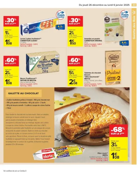 Carrefour France Offers from 26 December to 6 January 2025 - 50% ON THE 2ND PRODUCT - Page 39