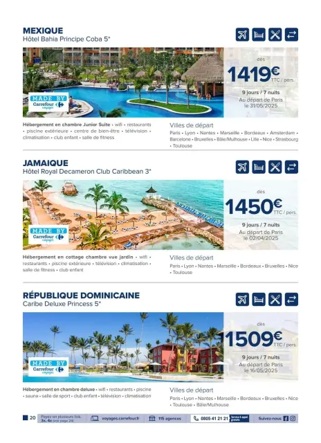 Carrefour France Offers from 16 December to 28 February 2025 Travel Offers - Page 20
