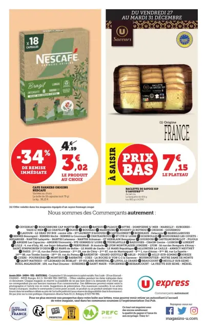 U Express France Offers from 27 December to 5 January 2025 Monthly Offers Catalog - Page 14