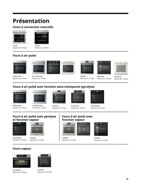 Offres IKEA France de 1 octobre à 31 juillet 2025 ÉLECTROMÉNAGER Guide d’achat - Page 19