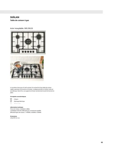 Offres IKEA France de 1 octobre à 31 juillet 2025 ÉLECTROMÉNAGER Guide d’achat - Page 65
