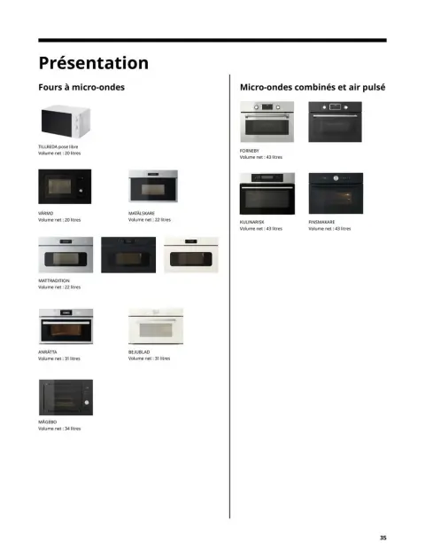 Offres IKEA France de 1 octobre à 31 juillet 2025 ÉLECTROMÉNAGER Guide d’achat - Page 35