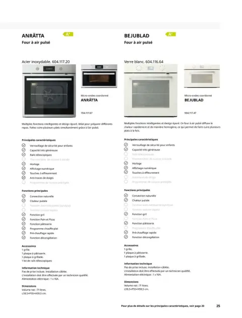Offres IKEA France de 1 octobre à 31 juillet 2025 ÉLECTROMÉNAGER Guide d’achat - Page 25