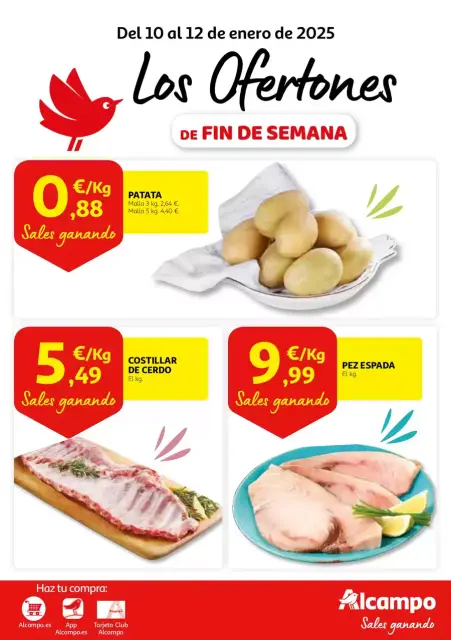 Ofertas de Alcampo España de 10 a 12 enero 2025 Los Ofertones DE FIN DE SEMANA - Página 1