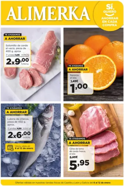 Alimerka Supermarkets Spain Offers from 6 to 12 January 2025 New Deals - Page 1