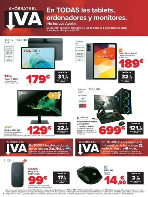Ofertas de Carrefour España de 10 a 19 enero 2025 Ofertas SIN IVA - Página 8