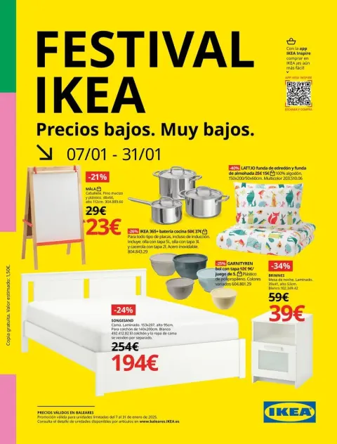 IKEA Spain Offers from 7 to 31 January 2025 Festival Catalog - Page 1