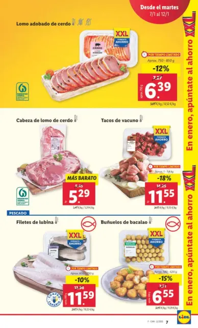 Ofertas de Lidl España de 7 a 12 enero 2025 Ofertas XXL - Página 7