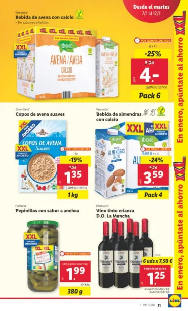 Ofertas de Lidl España de 7 a 12 enero 2025 Ofertas XXL - Página 11