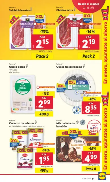 Ofertas de Lidl España de 7 a 12 enero 2025 Ofertas XXL - Página 9