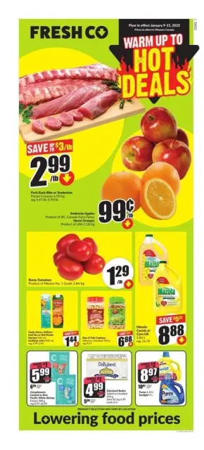 FreshCo Canada Offers from 9 to 15 January 2025 Hot Deals - Page 1