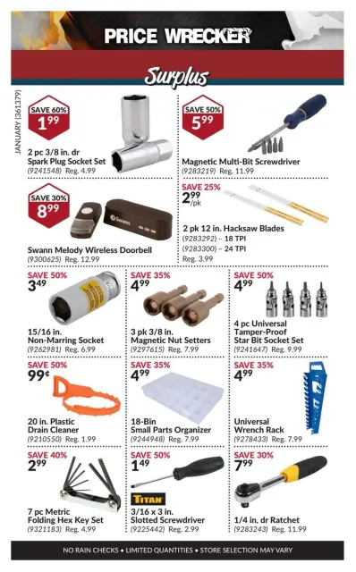 Princess Auto Canada Offers from 1 to 31 January 2025 Price Wrecker - Page 16