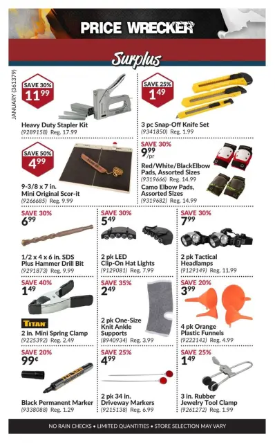 Princess Auto Canada Offers from 1 to 31 January 2025 Price Wrecker - Page 15