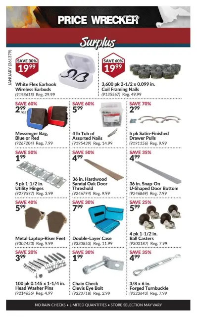 Princess Auto Canada Offers from 1 to 31 January 2025 Price Wrecker - Page 9