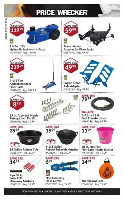 Princess Auto Canada Offers from 1 to 31 January 2025 Price Wrecker - Page 21