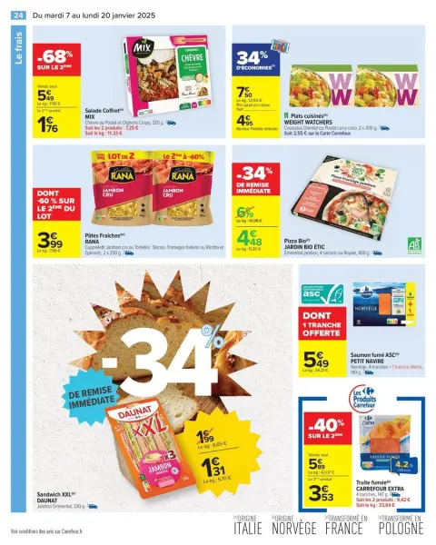 Carrefour France Offers from 7 to 20 January 2025 34% SAVINGS - Page 26