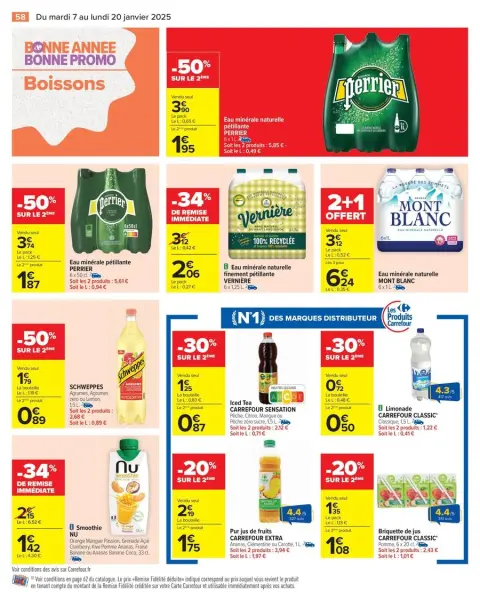 Carrefour France Offers from 7 to 20 January 2025 34% SAVINGS - Page 60