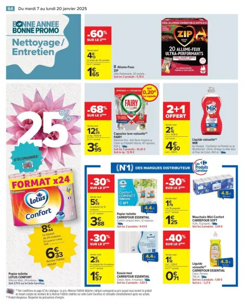 Carrefour France Offers from 7 to 20 January 2025 34% SAVINGS - Page 66