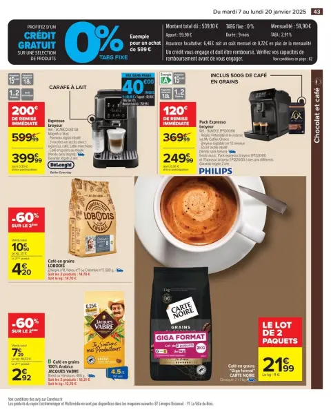 Carrefour France Offers from 7 to 20 January 2025 34% SAVINGS - Page 45