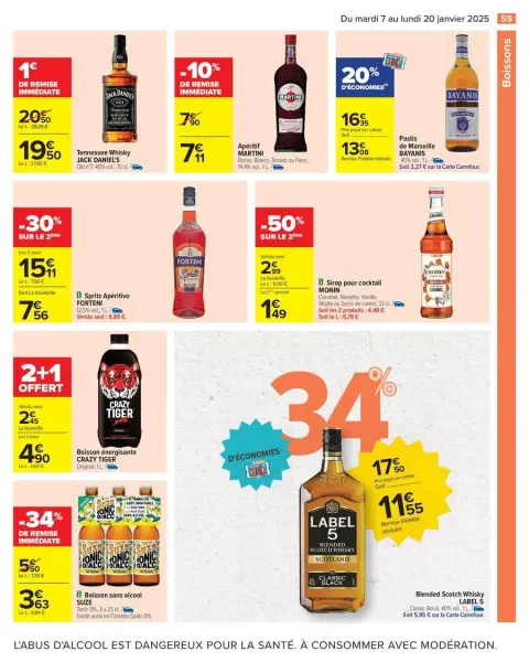 Carrefour France Offers from 7 to 20 January 2025 34% SAVINGS - Page 61