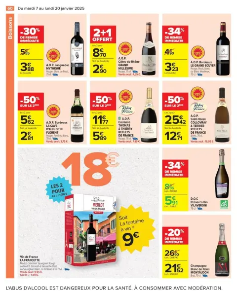 Carrefour France Offers from 7 to 20 January 2025 34% SAVINGS - Page 62