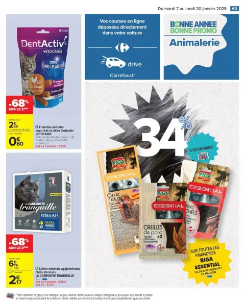 Carrefour France Offers from 7 to 20 January 2025 34% SAVINGS - Page 65