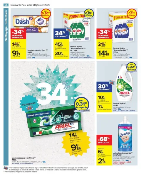 Carrefour France Offers from 7 to 20 January 2025 34% SAVINGS - Page 68