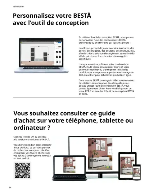 Offres IKEA France de 6 janvier à 31 décembre 2025 BESTÅ rangement - Page 54