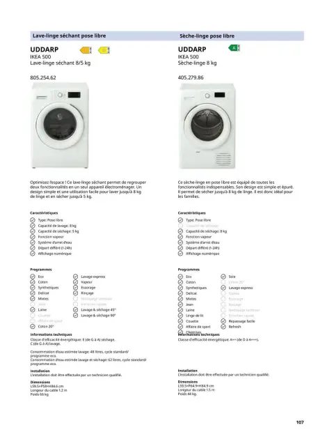 Offres IKEA France de 6 janvier à 31 décembre 2025 ÉLECTROMÉNAGER - Page 217