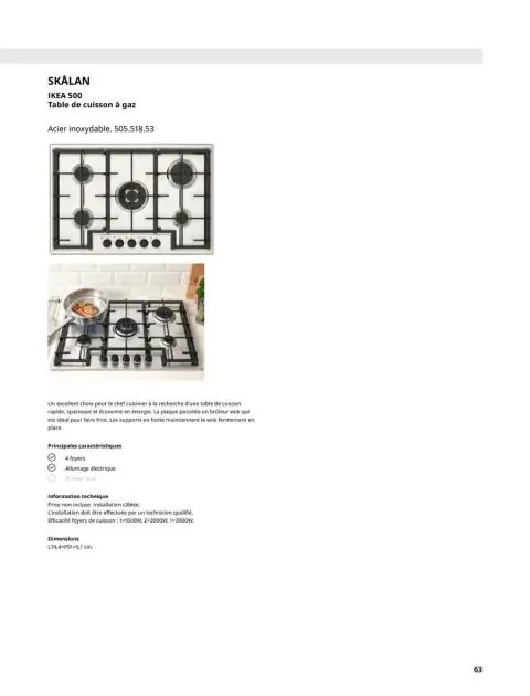 Offres IKEA France de 6 janvier à 31 décembre 2025 ÉLECTROMÉNAGER - Page 63