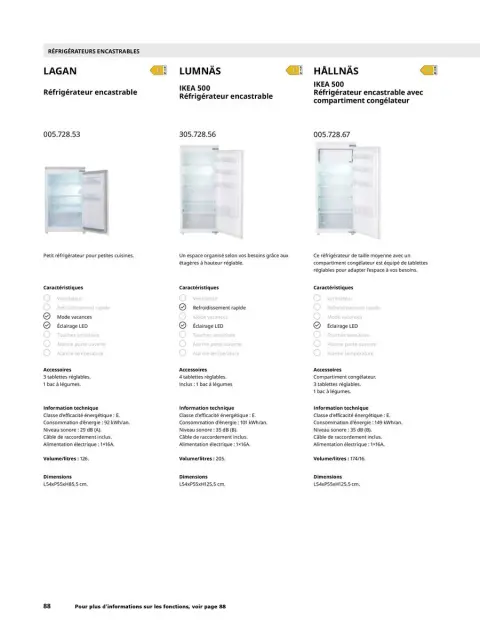 Offres IKEA France de 6 janvier à 31 décembre 2025 ÉLECTROMÉNAGER - Page 88
