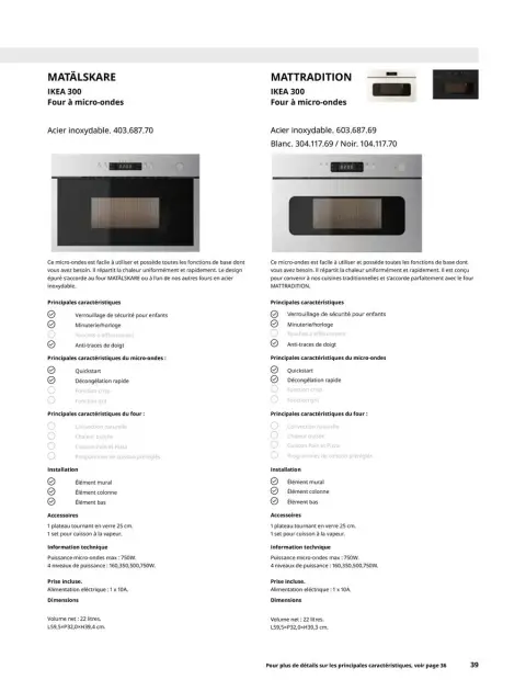 Offres IKEA France de 6 janvier à 31 décembre 2025 ÉLECTROMÉNAGER - Page 39