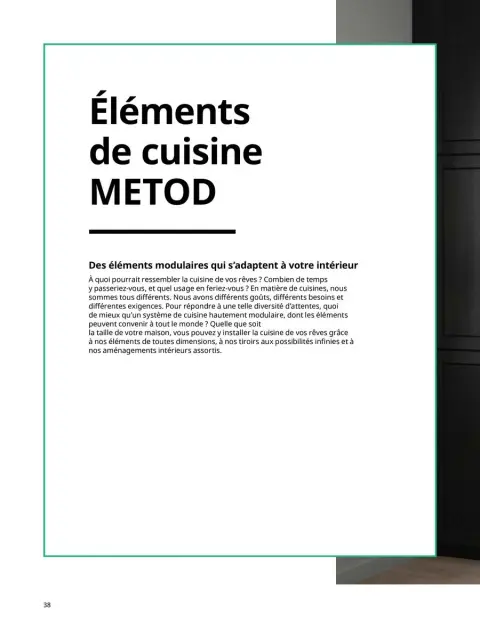 Offres IKEA France de 6 janvier à 31 décembre 2025 CUISINES Guide d’achat - Page 38