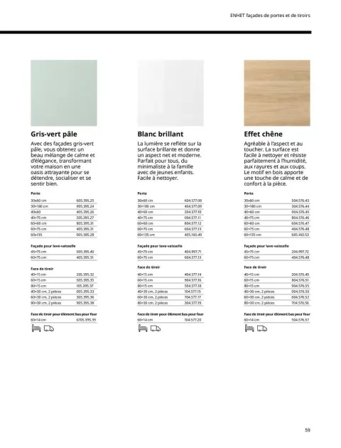 Offres IKEA France de 6 janvier à 31 décembre 2025 CUISINES Guide d’achat - Page 59