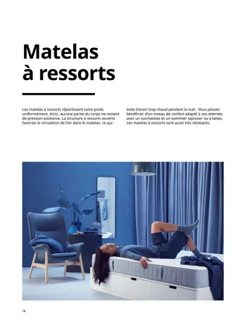 Offres IKEA France de 6 janvier à 31 décembre 2025 Matelas, sommiers, couettes, oreillers, alèses et protèges-oreillers - Page 14