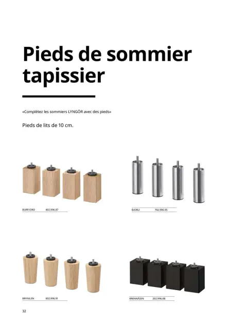 Offres IKEA France de 6 janvier à 31 décembre 2025 Matelas, sommiers, couettes, oreillers, alèses et protèges-oreillers - Page 32