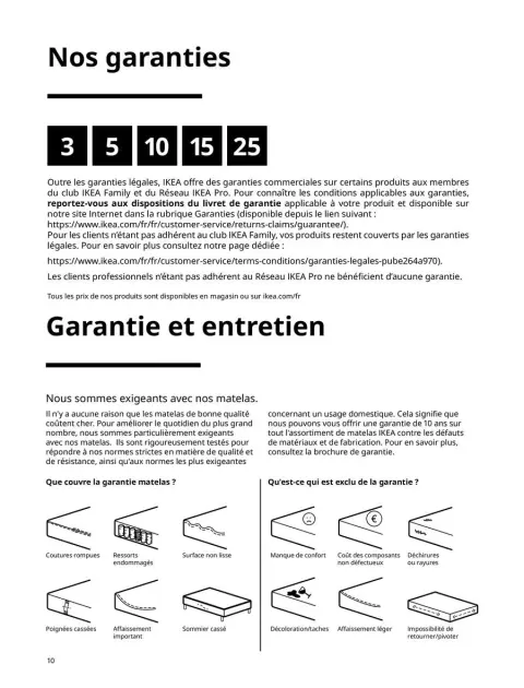 Offres IKEA France de 6 janvier à 31 décembre 2025 Matelas, sommiers, couettes, oreillers, alèses et protèges-oreillers - Page 10