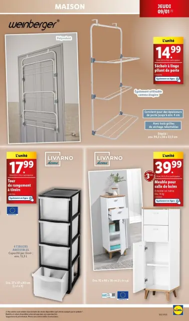 Offres Lidl France de 8 à 14 janvier 2025 Tarifs réduits - Page 61