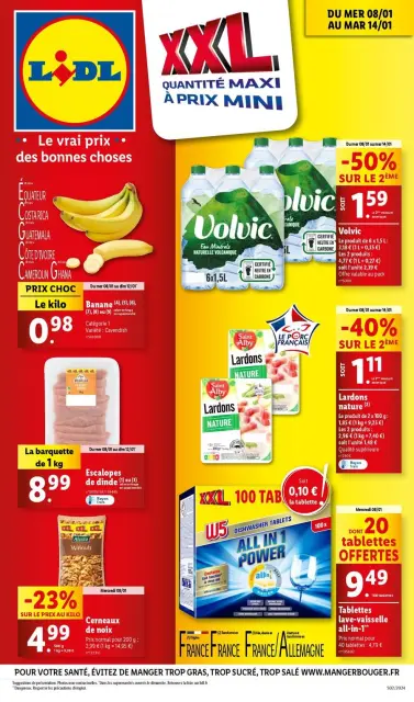 Offres Lidl France de 8 à 14 janvier 2025 Tarifs réduits - Page 1