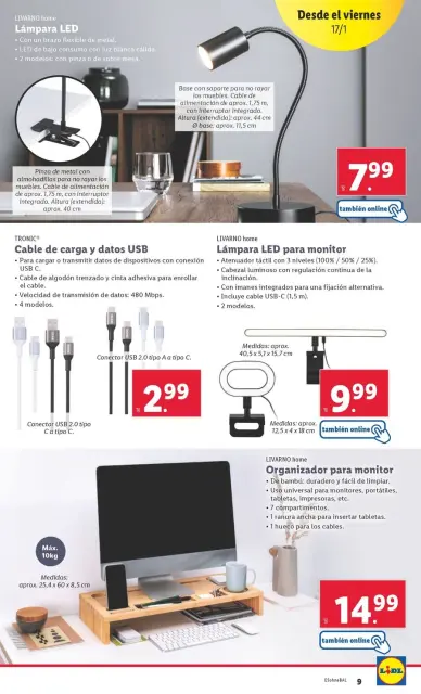 Ofertas de Lidl España de 13 a 19 enero 2025 Ofertas de bazar - Página 9