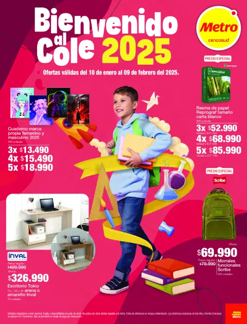 Ofertas de Tiendas Metro Colombia de 10 enero a 9 febrero 2025 Ofertas de regreso a clases - Página 1