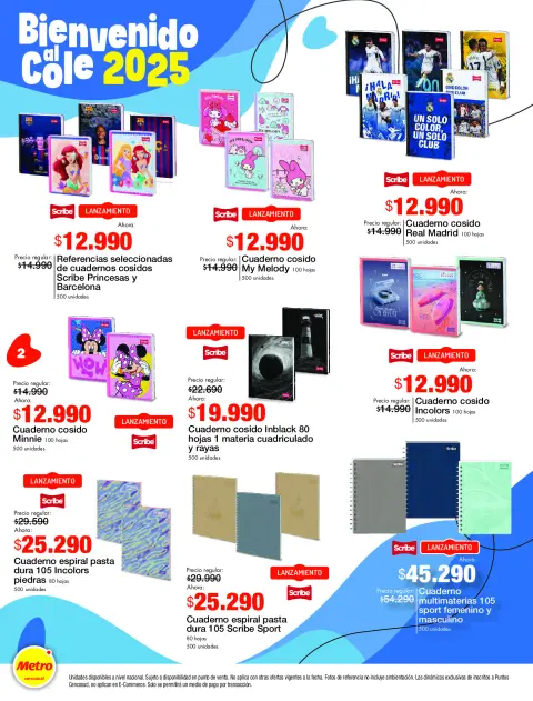 Ofertas de Tiendas Metro Colombia de 10 enero a 9 febrero 2025 Ofertas de regreso a clases - Página 2