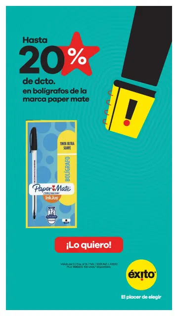 Ofertas de Éxito Colombia de 3 enero a 23 febrero 2025 Ofertas de temporada escolar - Página 20